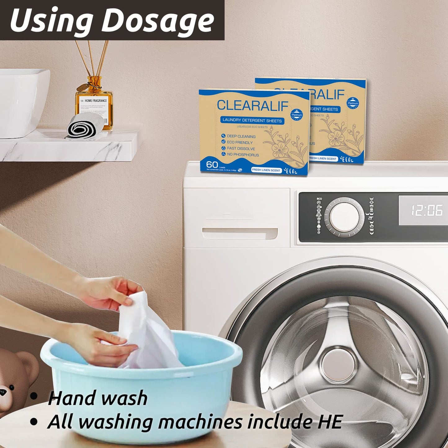 Laundry Detergent Sheets Up to 60 Loads, Fresh Linen - Great For Travel, Apartments, Dorms, No Plastic, Sustainable, Biodegradable-New Liquid-Less