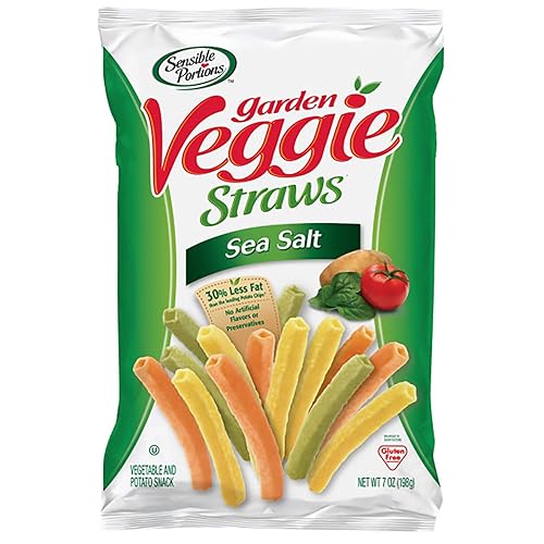 Sensible Portions Veggie Straws, Sea Salt, 5 Ounce