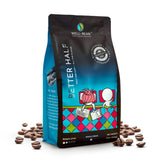 Well-Bean Coffee - Better Half, Light Roast, Half Caff, Whole Bean, Swiss-Water-Processed, No Chemicals, Small Batch, Soecialty Grade,12 oz, Pack of 1