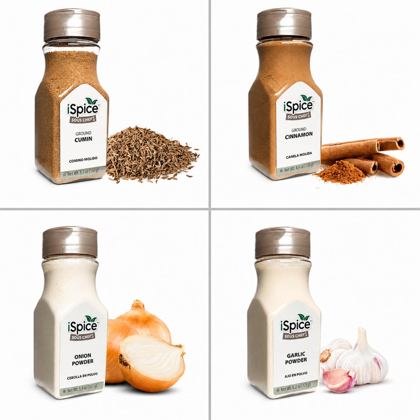 iSpice Starter Spice Set- Seasonings for Cooking, Spices and Seasonings Sets, Spices Variety Pack, Cooking Gifts for Men Home Basic Spice Set | Chef