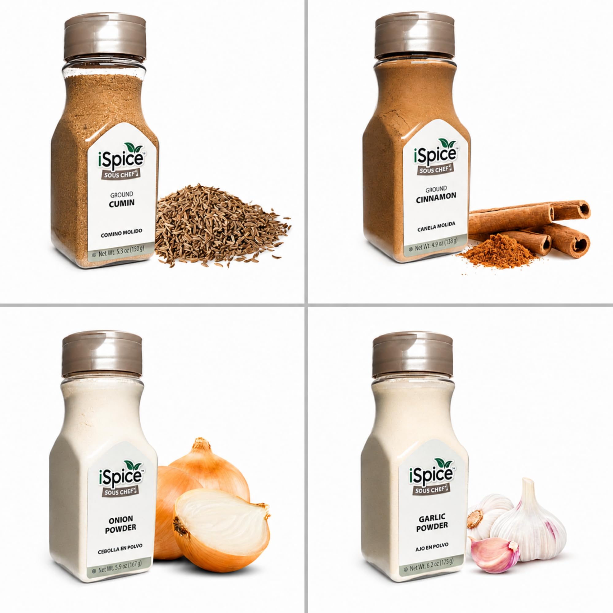 iSpice Starter Spice Set- Seasonings for Cooking, Spices and Seasonings Sets, Spices Variety Pack, Cooking Gifts for Men Home Basic Spice Set | Chef