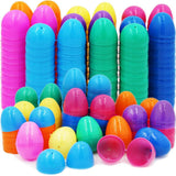 XUNPENG 100 Easter Eggs, Plastic Raffle eggshells, Open Eggs, gacha Eggs, 2.36 * 1.77 inches