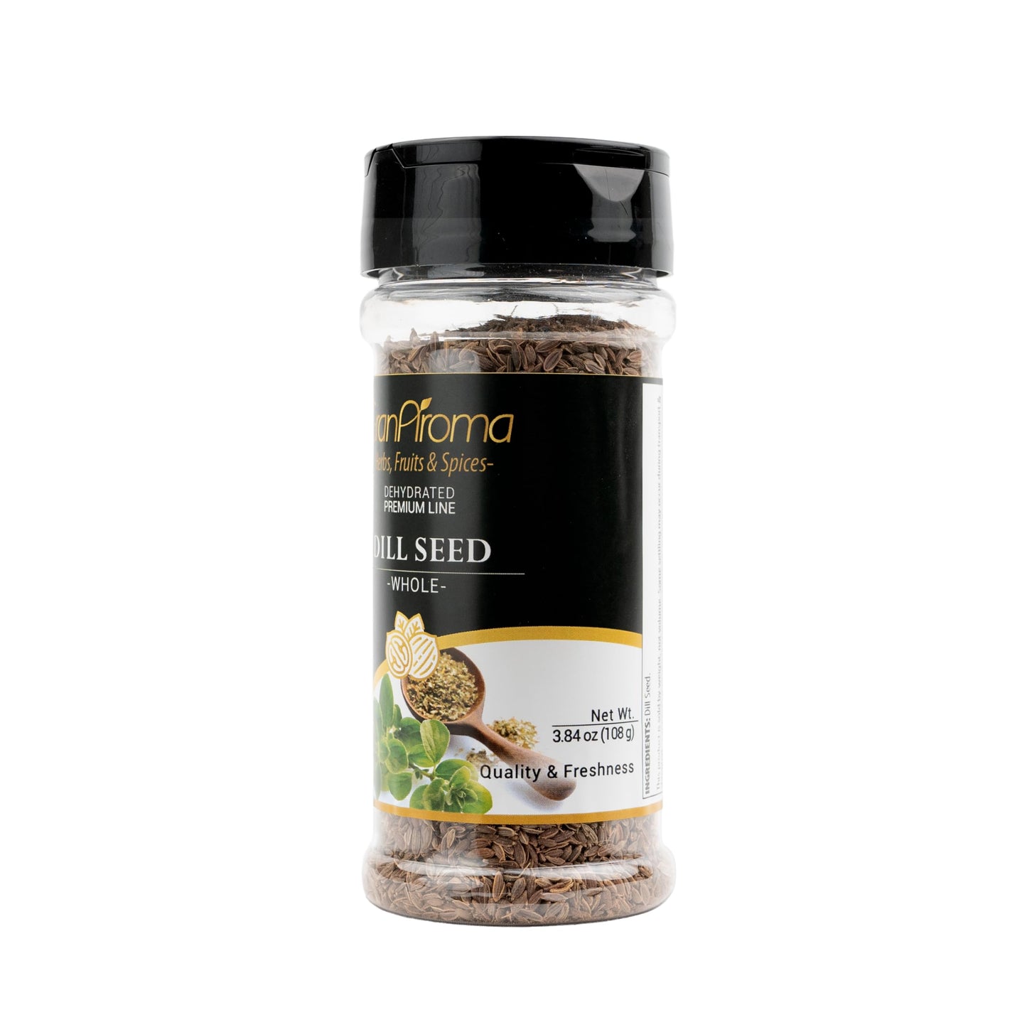 GranAroma Whole Dill Seeds, Bright Flavor, Pickling & Brining, Versatile Ingredient (3.84 Ounce)