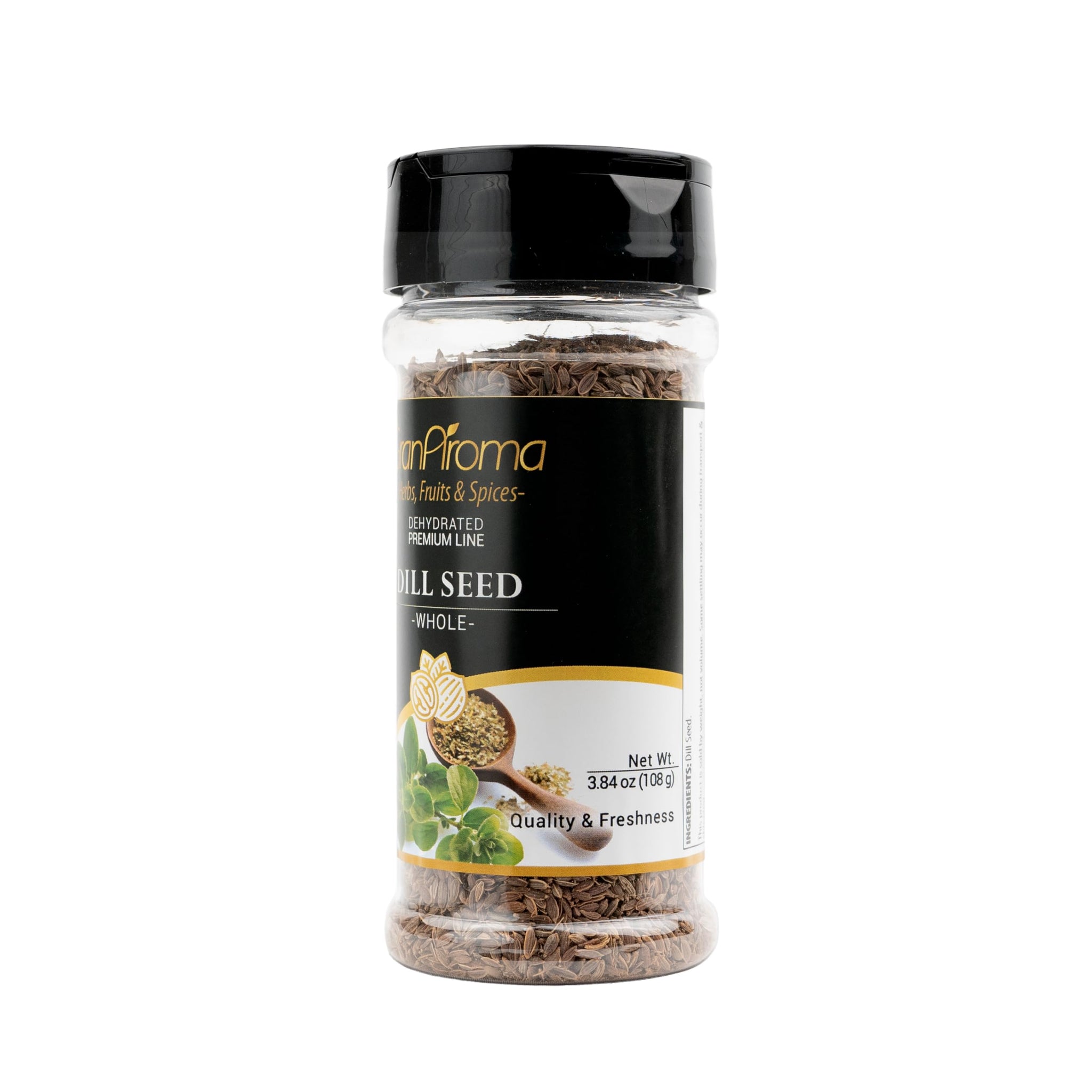 GranAroma Whole Dill Seeds, Bright Flavor, Pickling & Brining, Versatile Ingredient (3.84 Ounce)