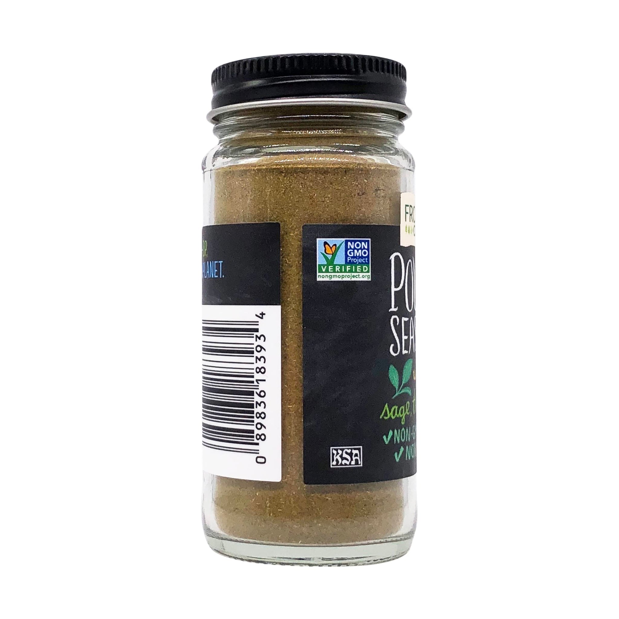 Frontier Co-op Salt-free Poultry Seasoning, 1.34 Ounce Bottle, Blend of Sage, Thyme & Onion, Perfect for Poultry & Stuffing