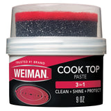 Weiman Cooktop Cleaner Paste, Easily Remove Burned-On Food, Grease and Watermarks, Leaving Your Glass Cook Top Sparkling