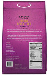 Authentic Smoked Basmati Rice by Khazana in 10 lb Bag - Aromatic and Flavorful Indian Grain - Non-GMO, Gluten Free, Kosher, Cholesterol Free