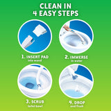 Scrubbing Bubbles Toilet Bowl Cleaning System with Flushable & Disposable Cleaner Refill Pads, Fights Odors and Helps Remove Limescale & Hard Water