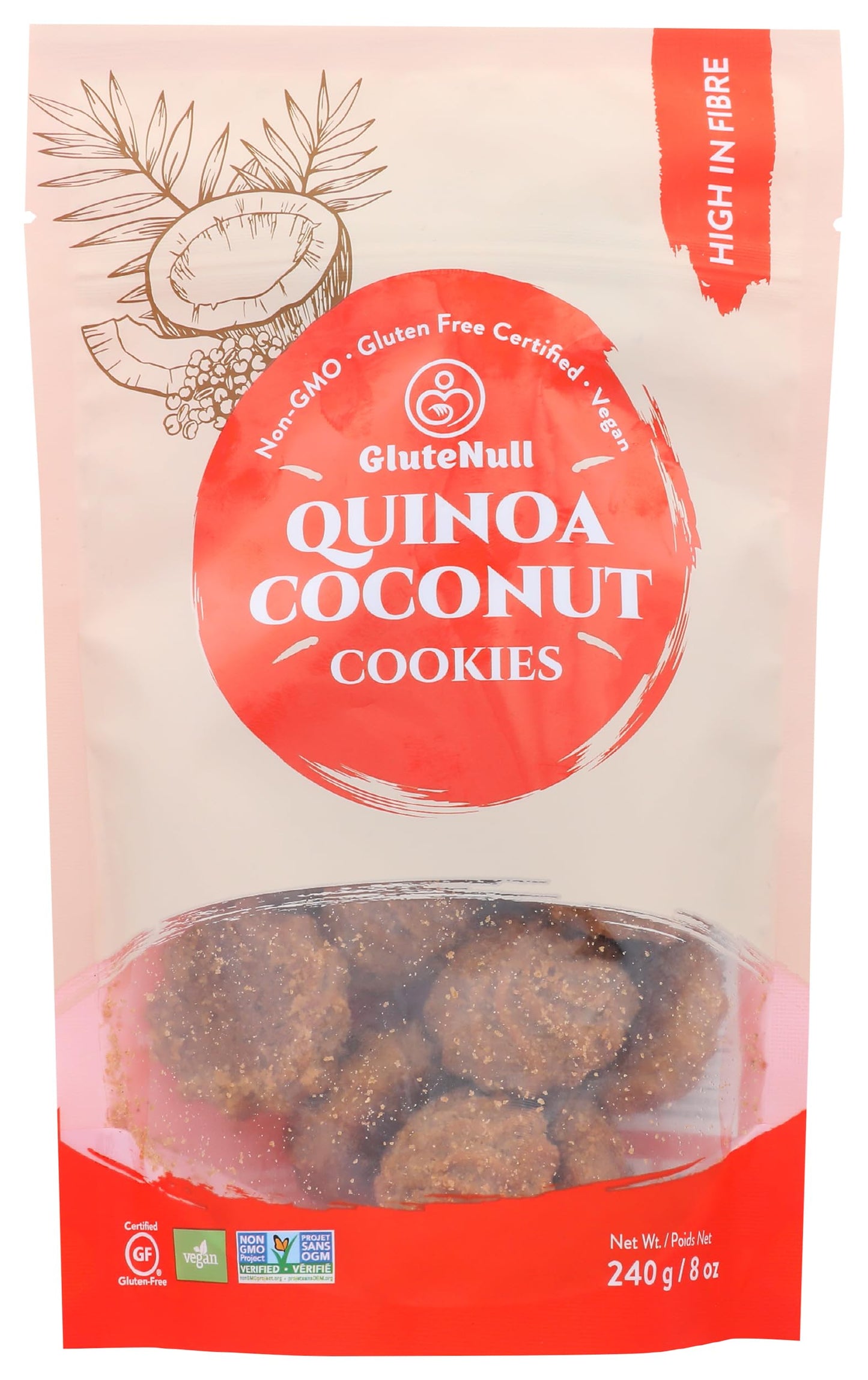 Glutenull, Cookie Quinoa Coconut, 11 Ounce
