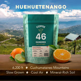 COFFEE 46 HUNDRED® Huehuetenango Whole Bean Coffee - Fresh Roasted in Origin Specialty Grade Single Origin Arabica - Medium Roast Gourmet Coffee Beans