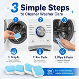 Washing Machine Cleaner Tablets 24 Pack, Washer Machine Cleaner Descaler for HE Front Loader & Top Load Washers, Laundry Machine Cleaner Tablets