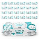 Juniper CLEAN 24 Pack Surface Cleaning Wipes Bleach Free, All-Purpose Cleaner for Bathroom, Kitchen, Office, 1728 Count Soft Flow, Fresh Scent, Bleach