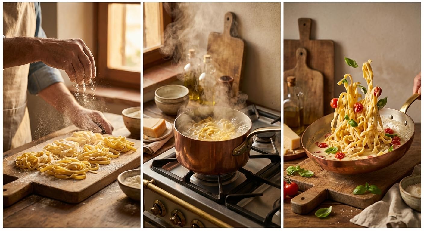 Rummo Egg Noodles Variety Pack - 6 Pack (0.55 lb Boxes) - Pappardelle & Fettuccine - Imported Italian Pasta - Premium Durum Wheat Egg Pasta
