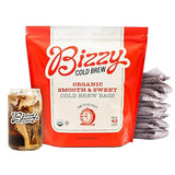 Bizzy Organic Cold Brew Coffee | Smooth & Sweet Blend | Coarse Ground Coffee | Medium Roast | Micro Sifted | Specialty Grade | 100% Arabica | Brew