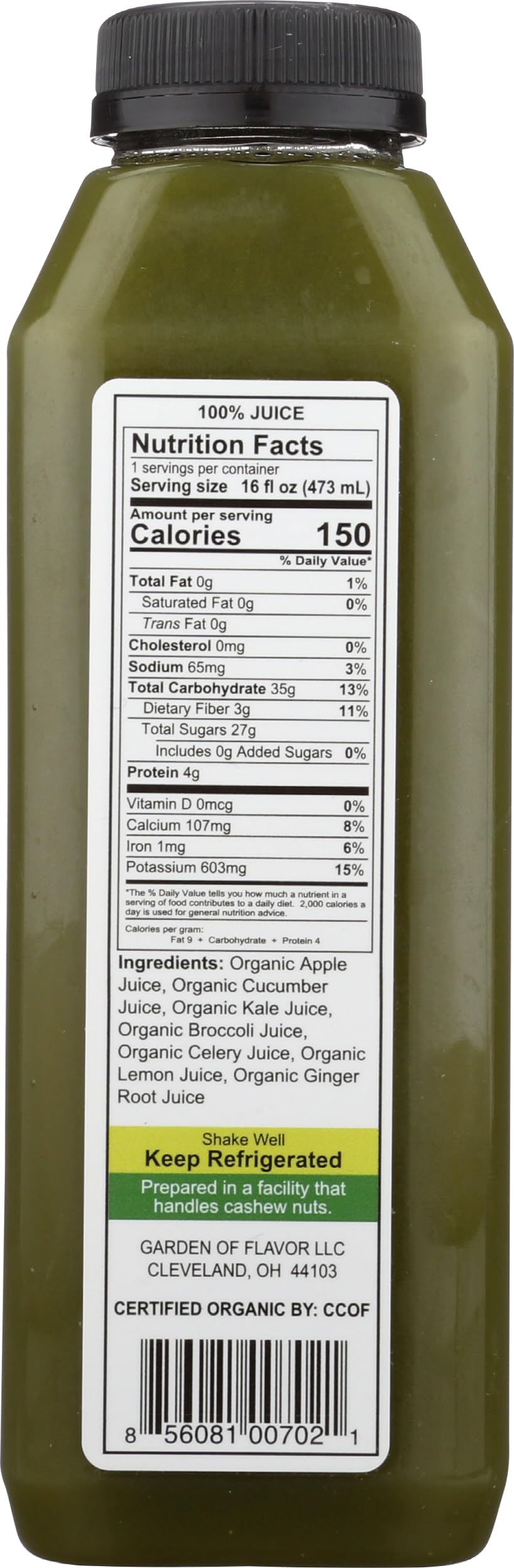 Garden of Flavor Organic Emerald River Juice, 16 FZ