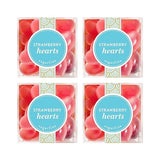 Sugarfina Strawberry Hearts Small Candy Cube, Gummies, 4.1 oz, 4 Count