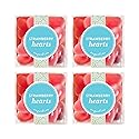 Sugarfina Strawberry Hearts Small Candy Cube, Gummies, 4.1 oz, 4 Count