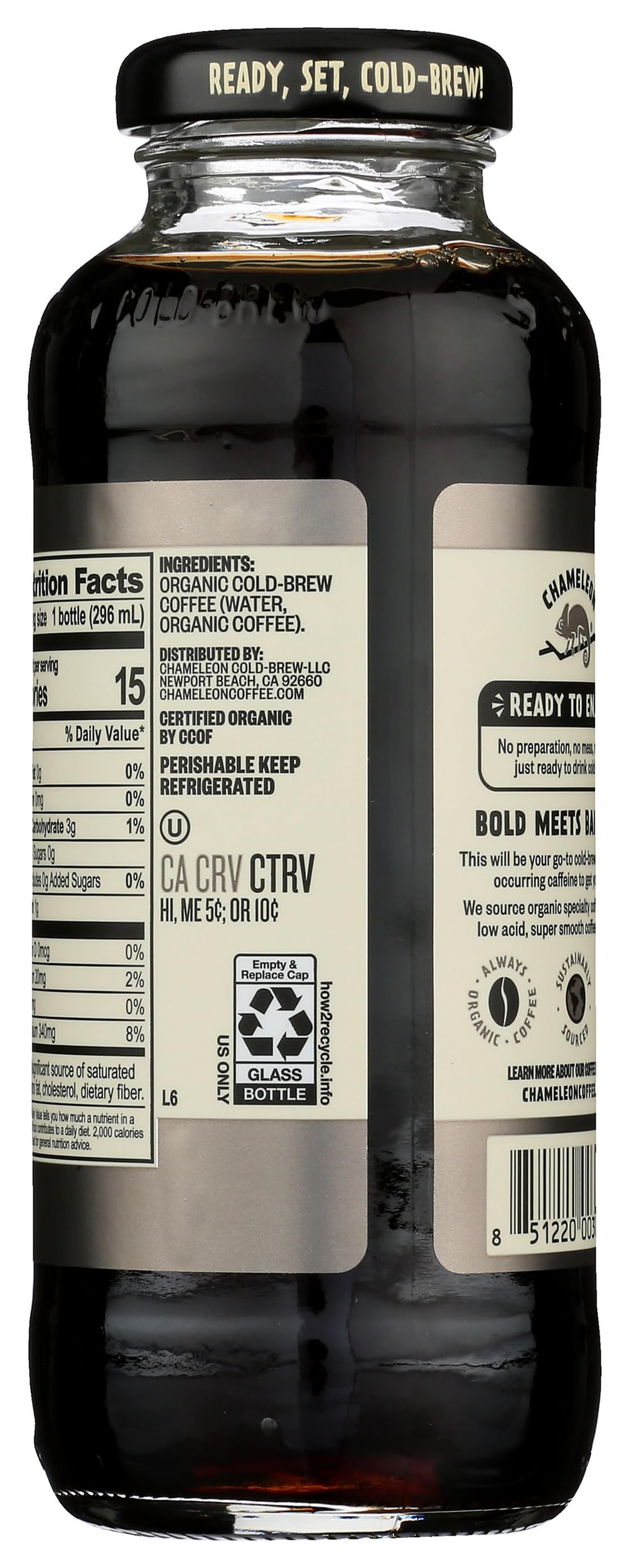 Chameleon Cold Brew Coffee Espress, Ready to Drink, 10 Fl oz