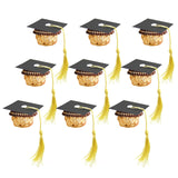 50Pcs Green Graduation Cap Chocolate Decorations, 2026 Graduation Decor
