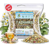 7 Azahares Herbal Tea - 4 oz Loose Leaf Calming Tea Blend - Passion Flower, Valerian, Linden, Orange Blossom, Lemon Balm & More - 100% Natural, Vegan