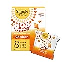 Simple Mills Pop Mmms Cheddar Baked Snack Pack Crackers, Healthy Snacks for Kids, Individual Packs, Gluten Free, 8 Ct (Pack of 1)