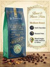 Thank God for Coffee - Coffee For Your Whiskey, Medium Roast Ground Coffee, Dark Chocolate & Roasted Nut Notes, Latin American & African Arabica