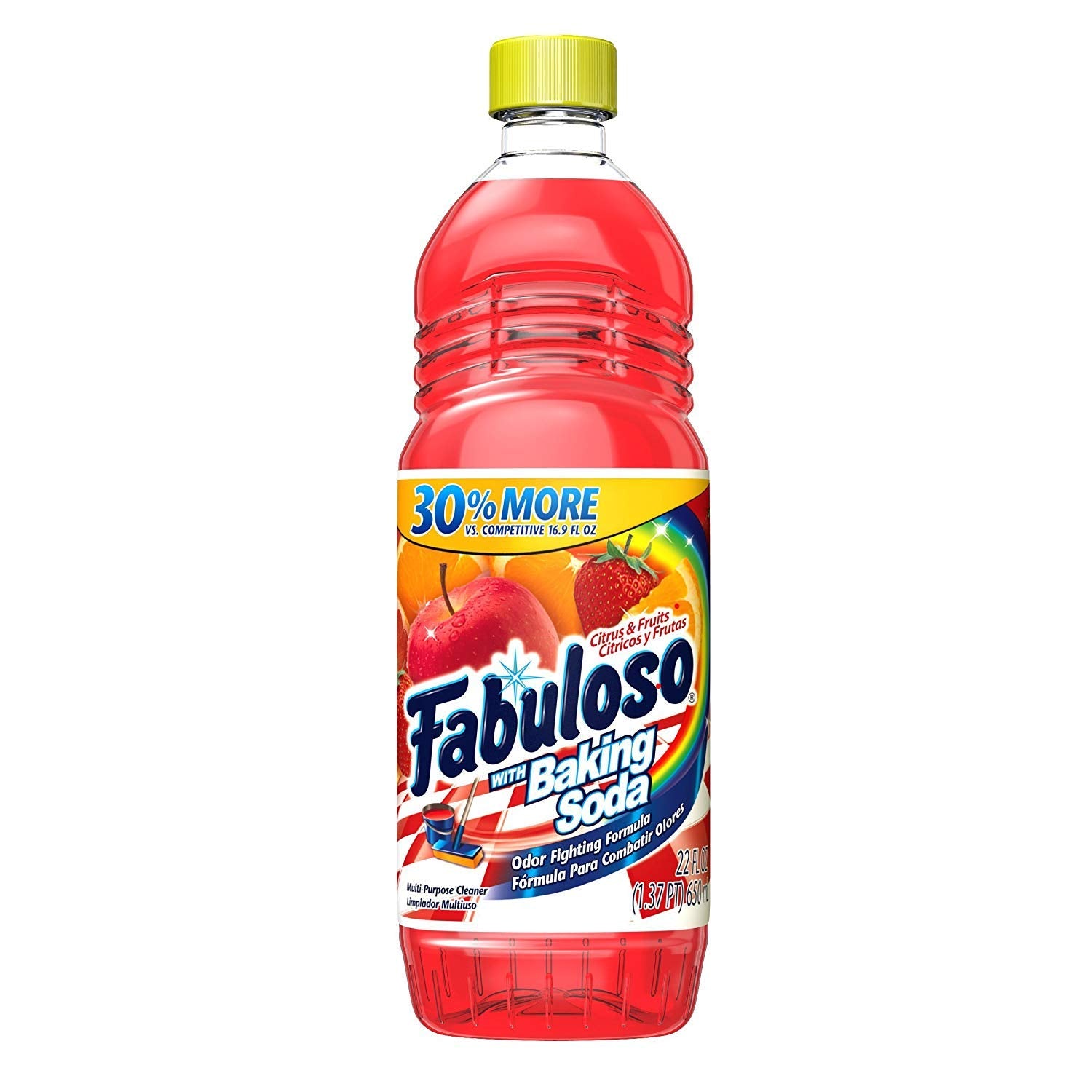 Fabuloso All Purpose Cleaner with Baking Soda, Citrus and Fruits 22oz Pack (3)