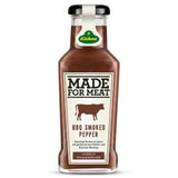 Kuhne Smoked Pepper BBQ Sauce, 8oz, Barbecue Sauce with Bourbon for Chicken Wings, Grilled Meat and Barbecues, Sweet and Smoky