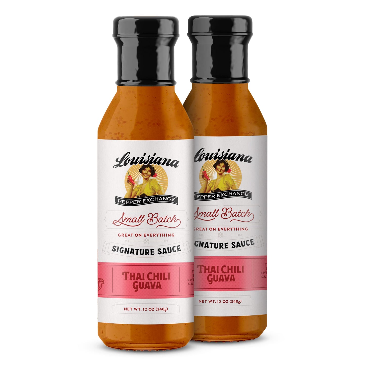 Louisiana Pepper Exchange Thai Chili Guava Sauce, Gluten-Free, 12 Fl Oz, 2-Pack, Limited Edition