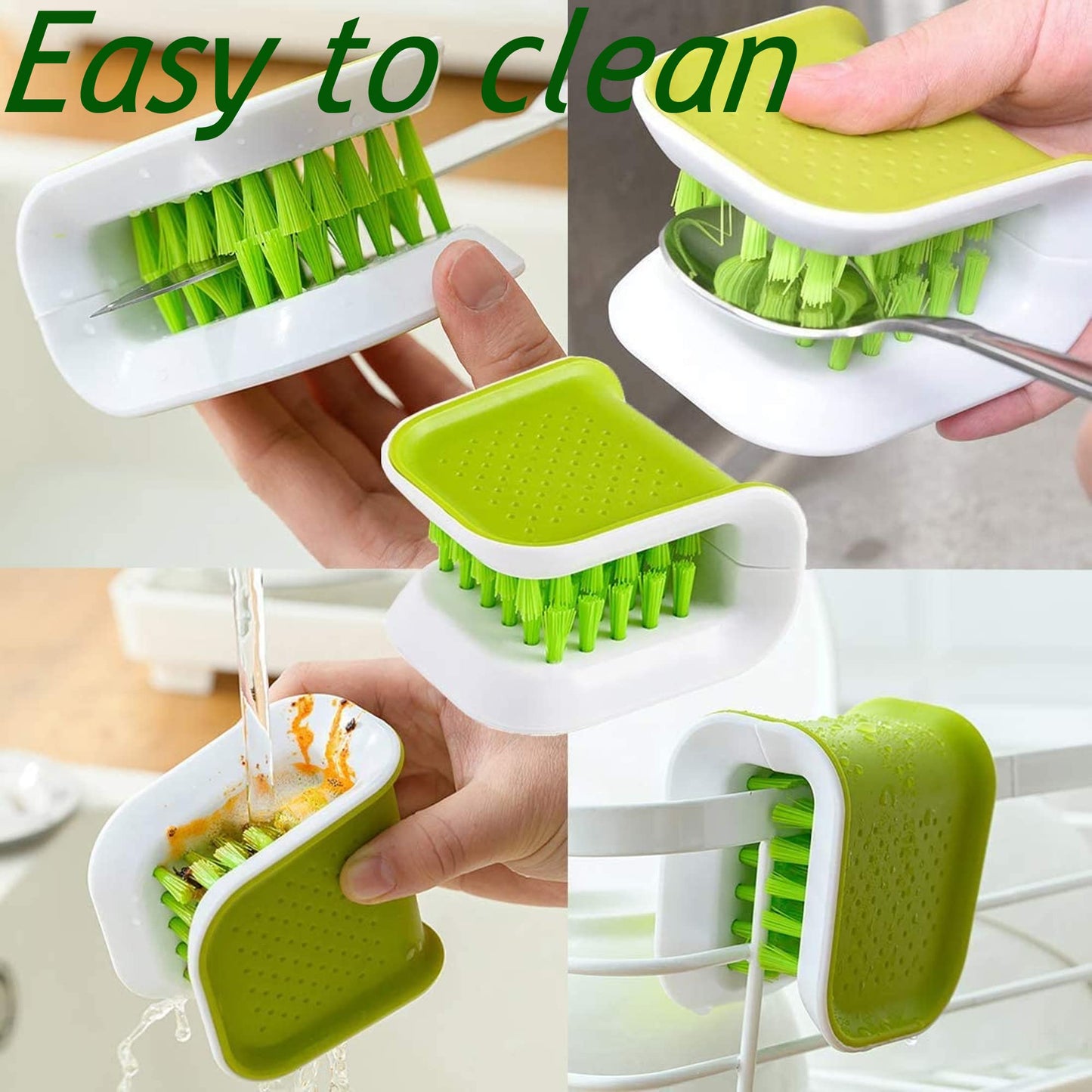 PCTC Brush Knife Cleaner Chopsticks and Fork Cleaning Brush for Kitchen Washing