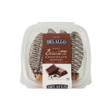DeLallo Chocolate Dipped Biscotti Cookies, Twice-Baked Authentic Italian Recipe, All Natural Tuscany Biscuits Dipped in Velvety Dark Chocolate