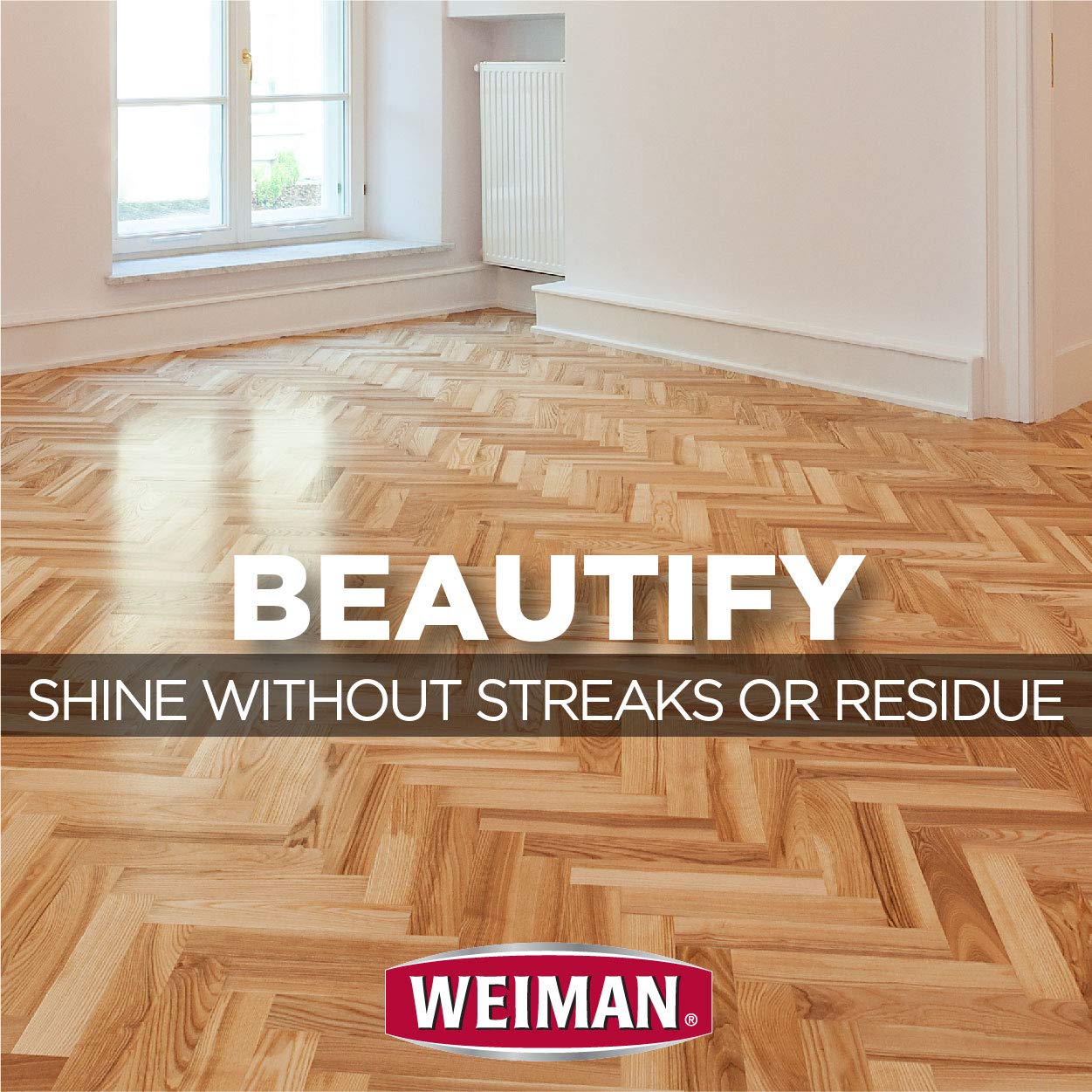 Weiman Hardwood Floor Cleaner - Surface Safe, No Harsh Scent, Safe for Use Around Kids and Pets, Residue Free - 27 oz. Trigger
