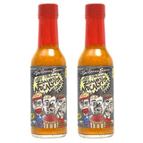 Torchbearer Sauces Zombie Apocalypse Ghost Chili Hot Sauce, 5oz (2 Pack) Ghost Pepper & Habanero Hot Sauce, Heat Level 8 - Featured on Hot Ones