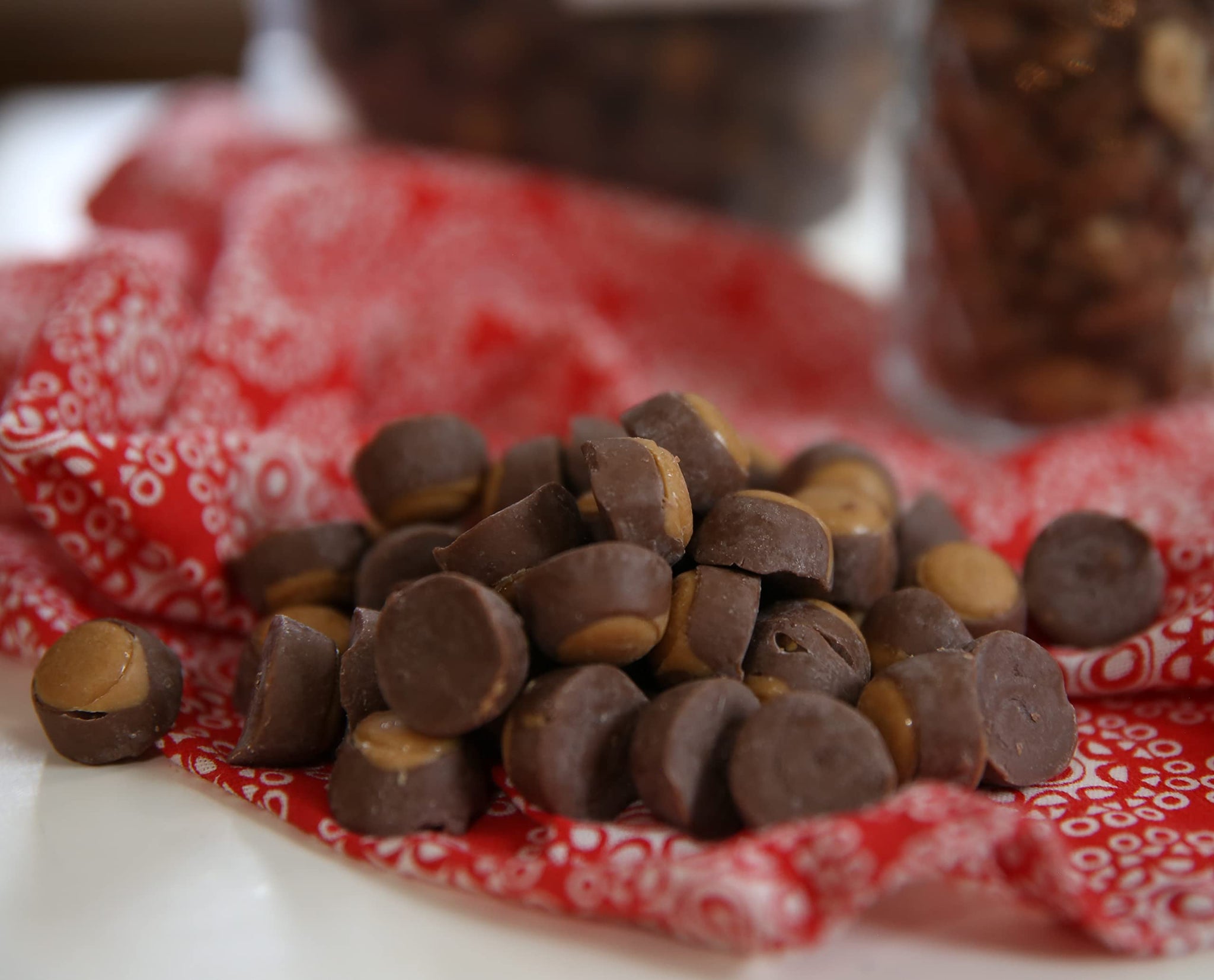 Kauffman Orchards Mini Milk Chocolate Peanut Butter Buckeyes, 14 Ounce Bag