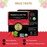 Buddha Teas - Organic Raspberry Leaf Tea - Herbal Tea - For Health & Wellbeing - With Vitamins, Antioxidants & Calcium - Clean Ingredients - Caffeine
