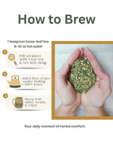 The Good Village Co. Achy Body Blend Loose Leaf Herbal Tea, Caffeine Free Botanical Tea with Peppermint, Lavender, Ginger, White Willow Bark