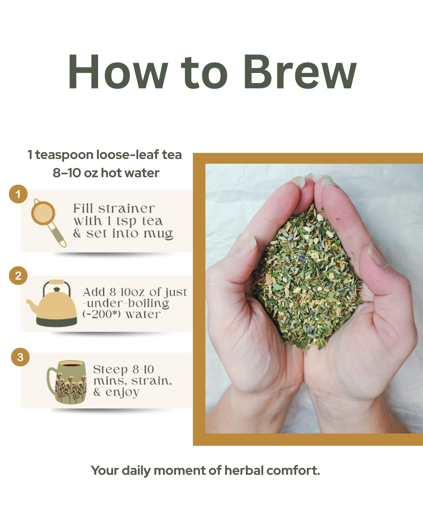 The Good Village Co. Achy Body Blend Loose Leaf Herbal Tea, Caffeine Free Botanical Tea with Peppermint, Lavender, Ginger, White Willow Bark