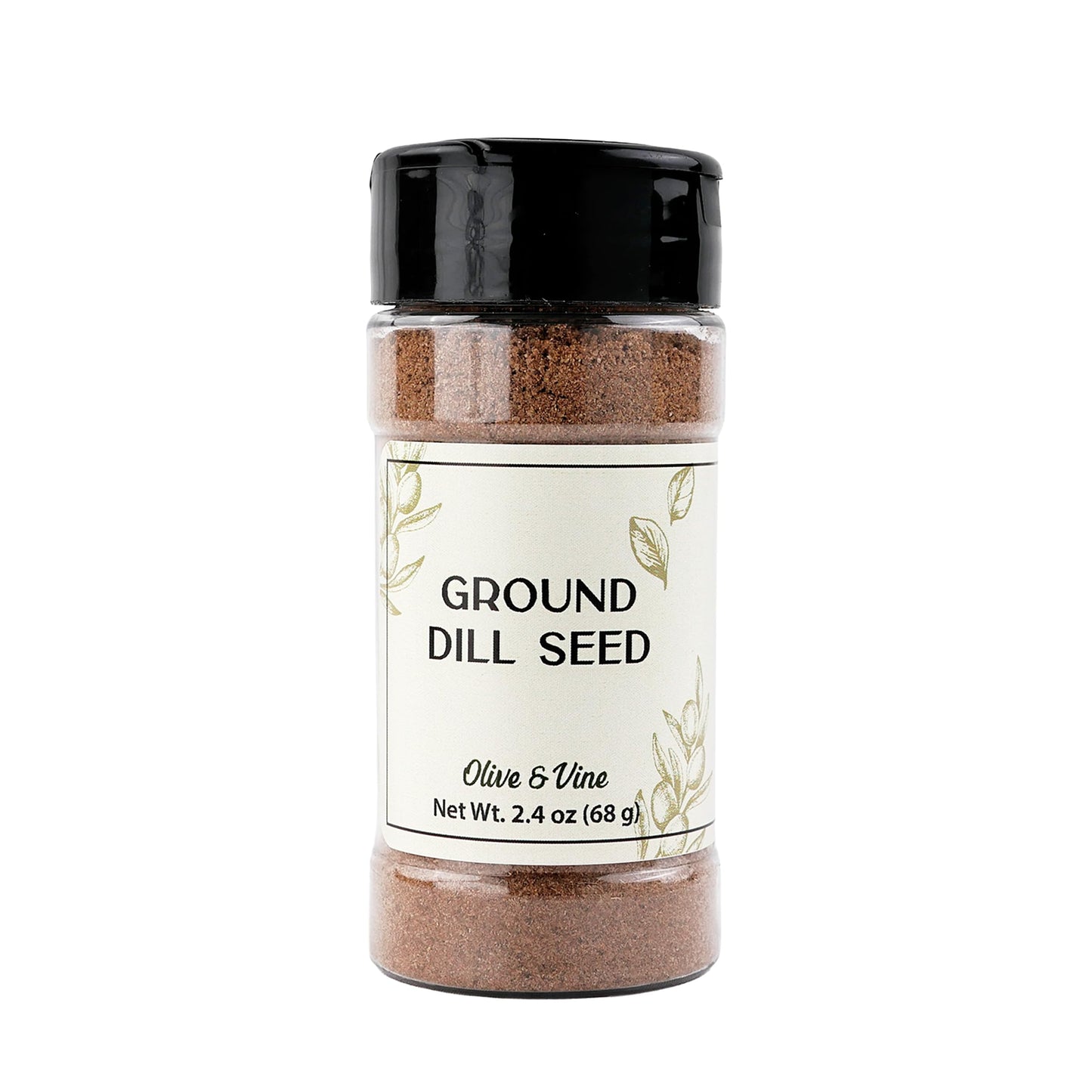 Olive & Vine Ground Dill Seed, Earthy Flavor, For Pickling & Dressings, Rich Tradition, Authentic Taste, For Global Recipes (2.4 Ounce)