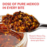 CHILE CRUNCH - Crunchy Condiment - All Natural Roasted Chili Peppers, Garlic & Onion Crisp Sauce - Vegan, Gluten-Free, No Preservatives - Homemade