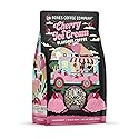 Bones Coffee Company Cherry Ice Cream Flavored Coffee, Medium Roast Low Acid Arabica Beans Compatible with Auto drip and French Press Coffee Maker, 12