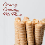 Pirucream Wafer Rolls - Delicious Crispy Coconut Creme Rolled Wafers Bites Filled Italian Snack Sticks Coco Roll, Relaxation Moment, Sweet Snack