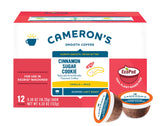 Cameron's Coffee Single Serve Pods, Flavored, Cinnamon Sugar Cookie, 12 Count (Pack of 1)