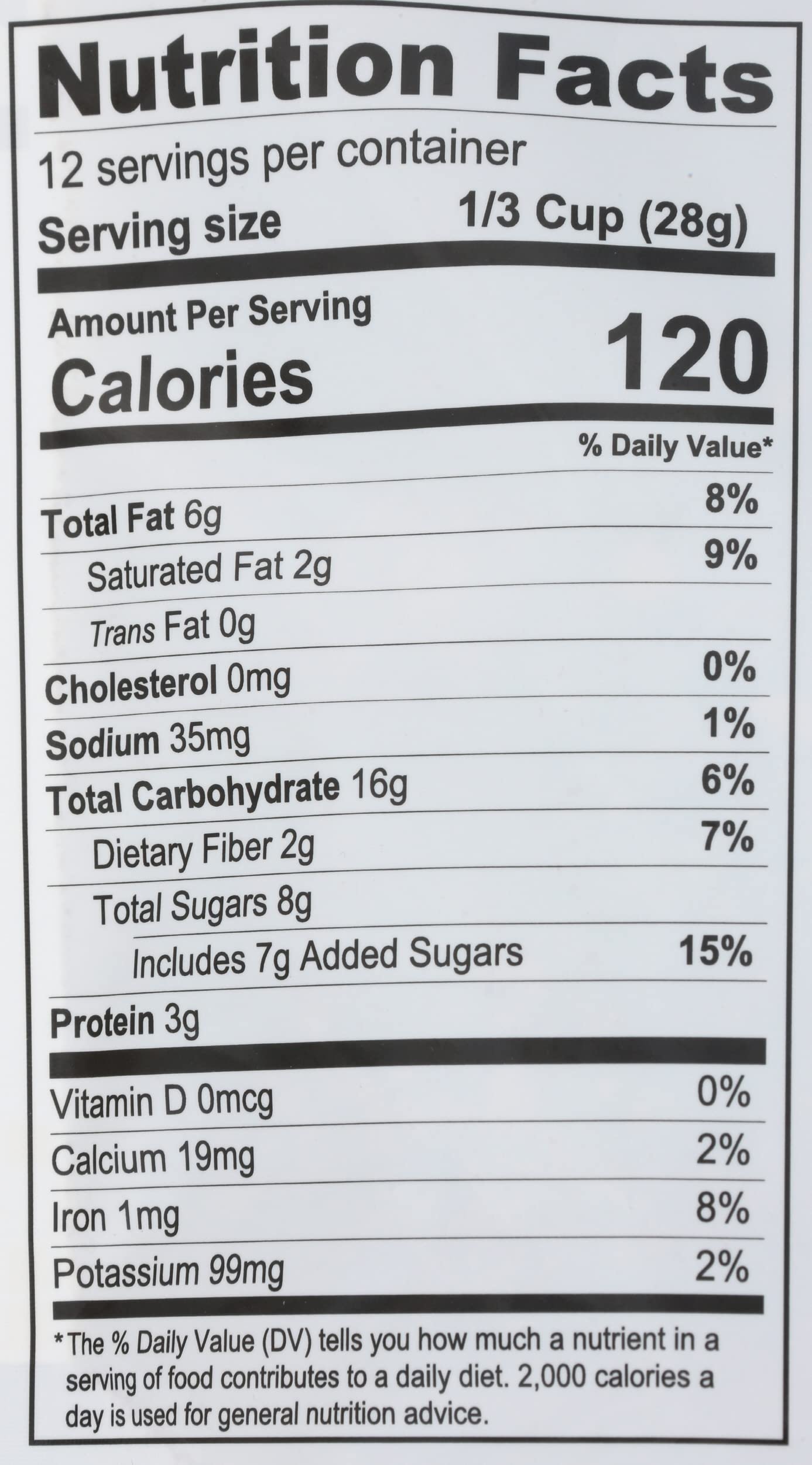 Deland Bakery, Granola Chocolate Almond, 12 Ounce