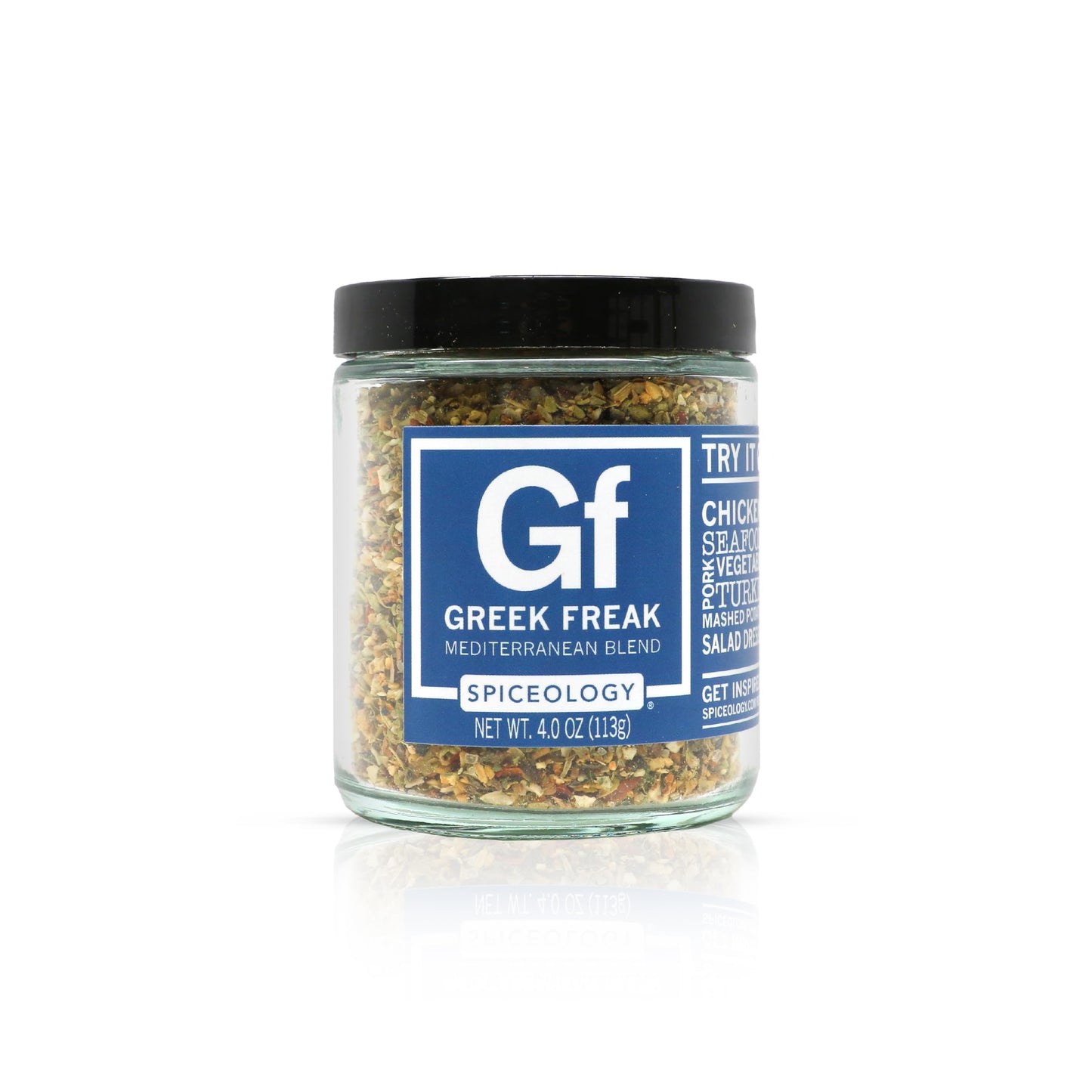 Spiceology - Greek Freak Mediterranean Seasoning - Greek Herbs & Spices for Chicken, Potatoes, Salad, Gyros, Pasta & Pizza, 4 oz