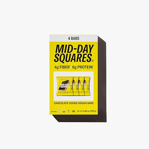 Mid-Day Squares, Chocolate Cookie Dough Bar, 4 Pack