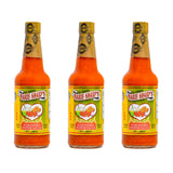 Marie Sharp’s Fiery Hot Habanero Pepper Sauce, 10 oz - Extra Hot Belizean Hot Sauce with Intense Heat & Flavor - All-Natural, Gluten-Free (Pack of 3)