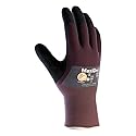ATG 56-425/S Maxidry, Gry. Nylon Shell, Prpl./ Blk. Nitrile Non-Slip 3/4 Coat Purple