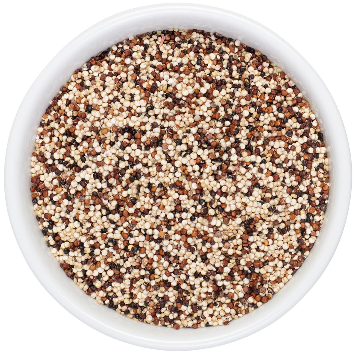 Aiva Tri Color Quinoa Seeds | White Red Black Quinoa Blend | Whole Grain Quinoa Mix | Cooking Ingredient | Ready to Use (25 lb Bulk)