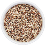 Aiva Tri Color Quinoa Seeds | White Red Black Quinoa Blend | Whole Grain Quinoa Mix | Cooking Ingredient | Ready to Use (25 lb Bulk)