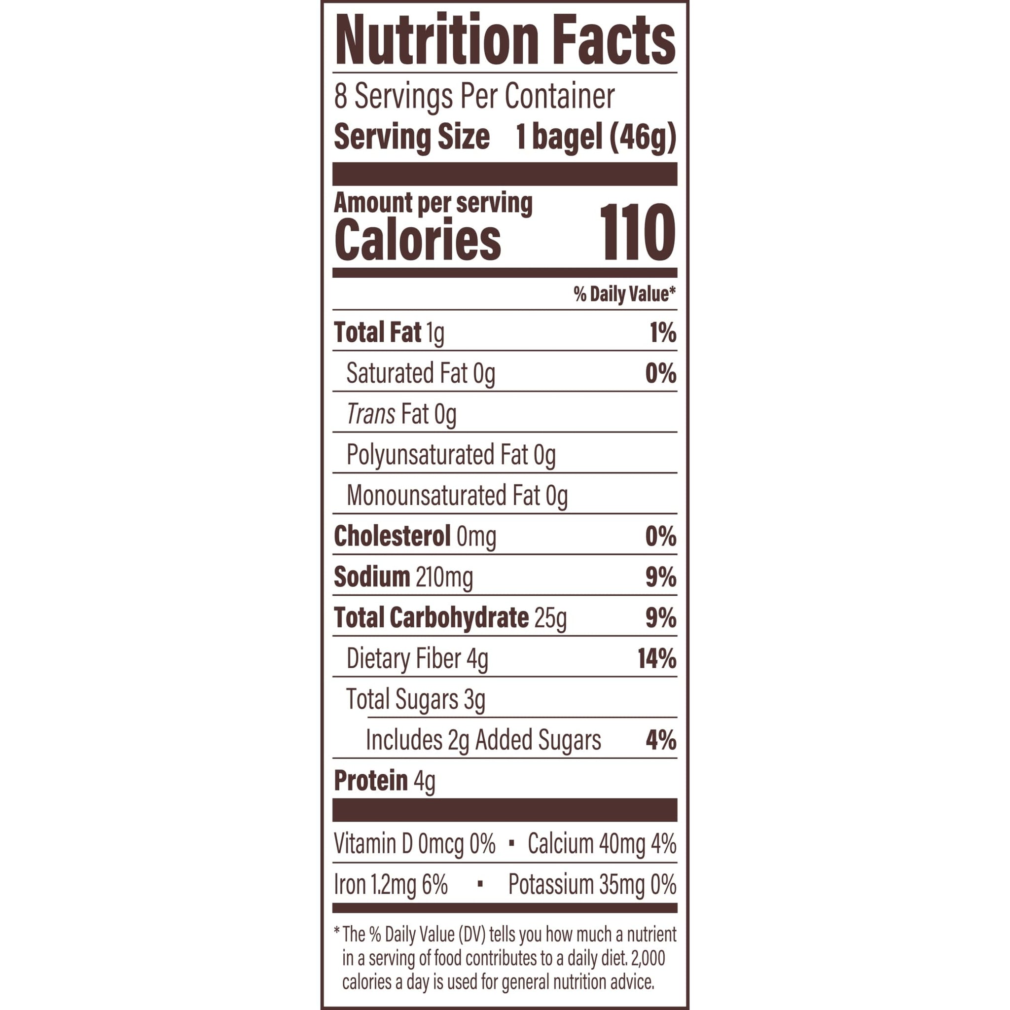 Thomas' Plain Bagel Thins, 8 Pre-Sliced Bagels with No High Fructose Corn Syrup, 13 Oz